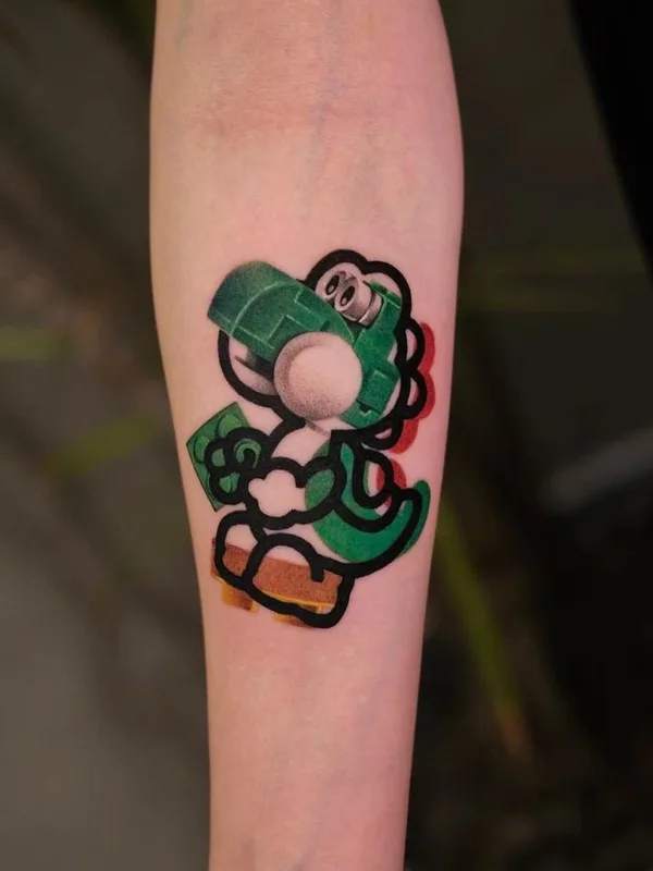 color cartoon tatouage sur forearm #75613 | Artiste tatoueur newtattoo_zu