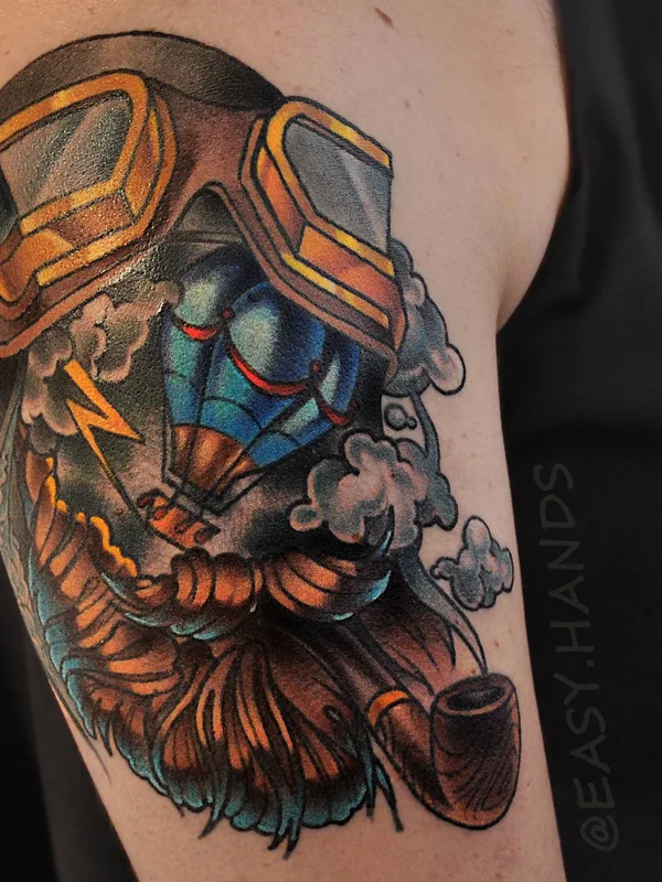 color neo traditional 타투 부위 upper arm #34290 | 타투이스트 Женя Легкие Руки