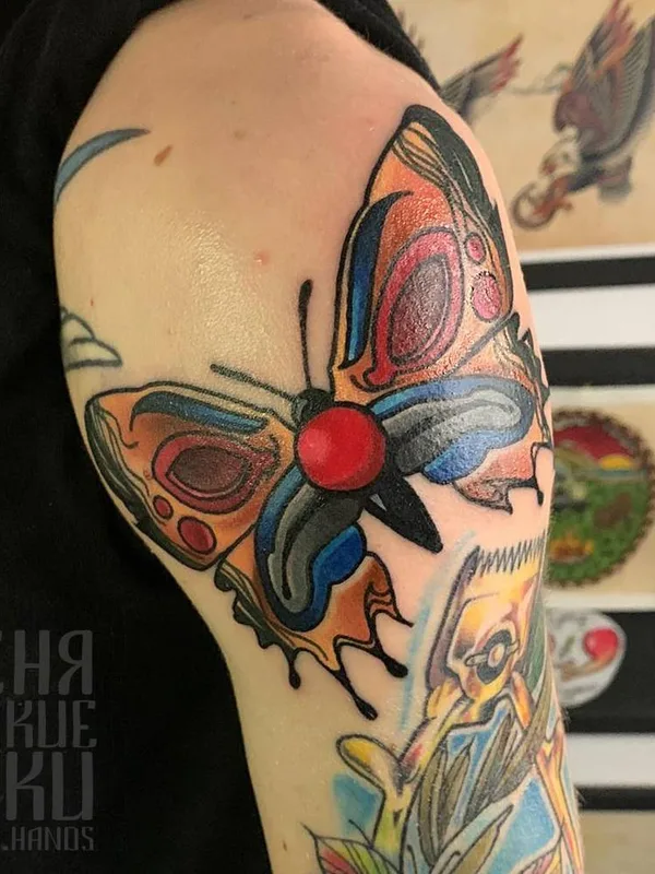 color neo traditional 타투 부위 upper arm #34280 | 타투이스트 Женя Легкие Руки