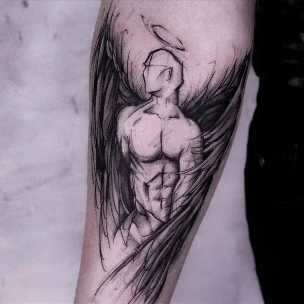 Black tattoo by Эдуард Скакунов in Балашиха