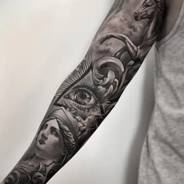 Author's Style tattoo by Ezequiel Samuraii in Barcelona