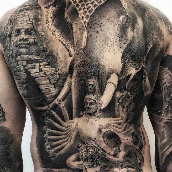 Author's Style tattoo by Ezequiel Samuraii in Barcelona