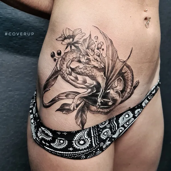 Graphic tattoo by Яна Выкинь in Екатеринбург