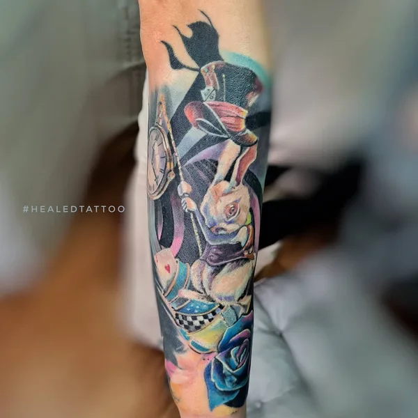 Graphic tattoo by Яна Выкинь in Екатеринбург