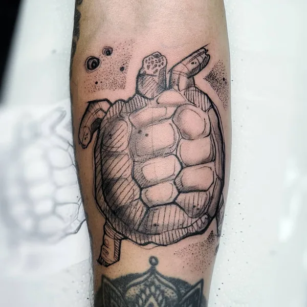 Graphic tattoo by Яна Выкинь in Екатеринбург