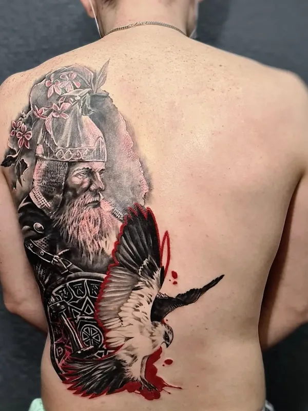 black and grey realism Tatuaggio su upper back #49846 | Tatuatore Яна Выкинь