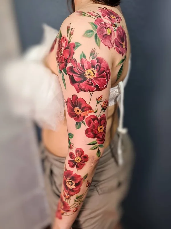 female color realism Tatuaggio su full sleeve #49832 | Tatuatore Яна Выкинь