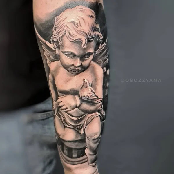 Graphic tattoo by Яна Выкинь in Екатеринбург