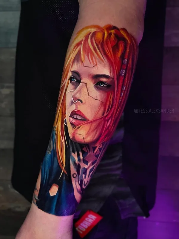 female color realism татуировка на forearm #49863 | Тату мастер Александр Теслин