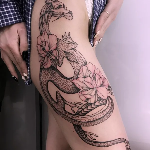 Graphic tattoo by Татьяна Карпенко in Воронеж