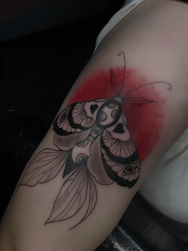 color linework 타투 부위 thigh #49930 | 타투이스트 Татьяна Карпенко
