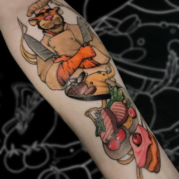 Graphic tattoo by Татьяна Карпенко in Воронеж