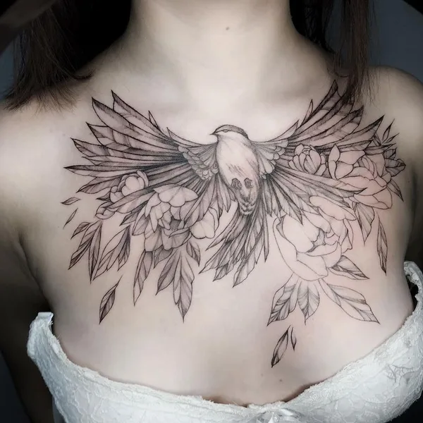 Graphic tattoo by Татьяна Карпенко in Воронеж