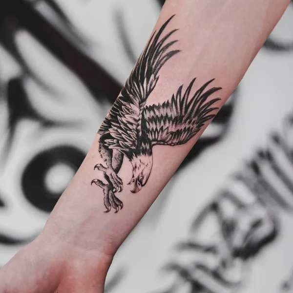 Graphic tattoo by Слёзы Мамки in Воронеж