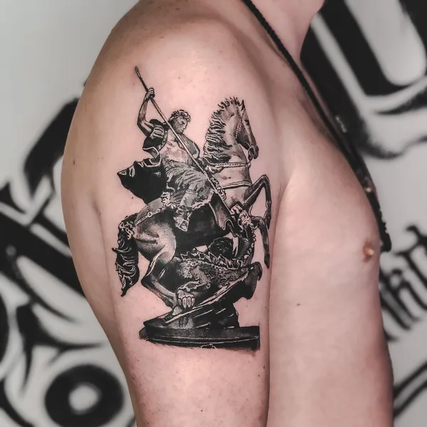 Graphic tattoo by Слёзы Мамки in Воронеж