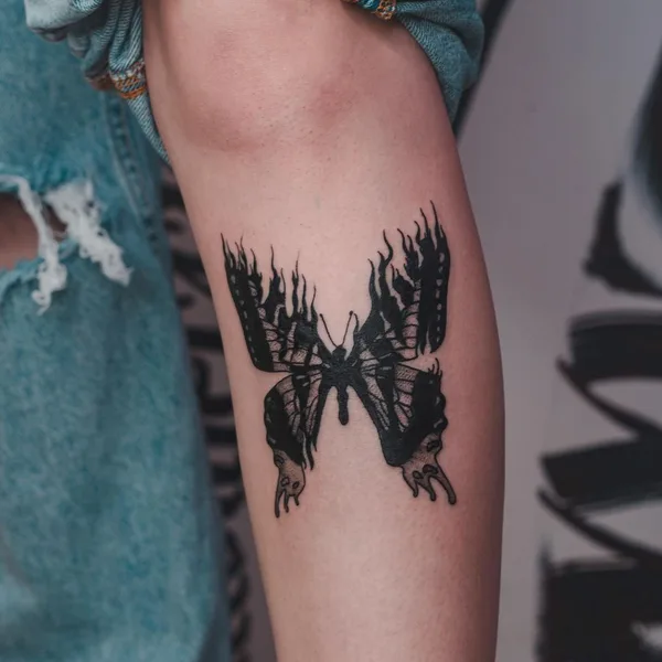 Graphic tattoo by Слёзы Мамки in Воронеж
