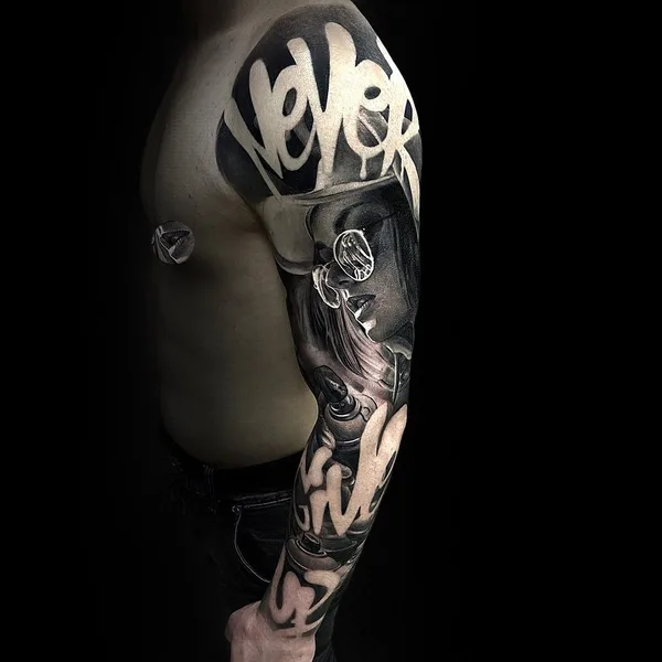 Portrait tattoo by Никита Хороших in Новосибирск