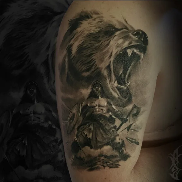 Black & Grey tattoo by Александр Хамицкий in Minsk