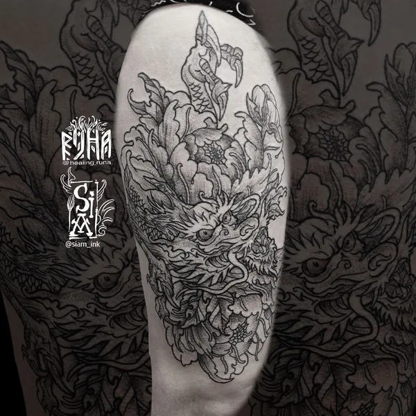 Japanese tattoo by Иннокентий Siam  in Moscow