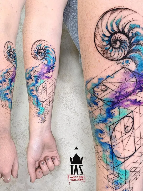 color watercolor татуировка на forearm #36084 | Тату мастер Rodrigo Tas
