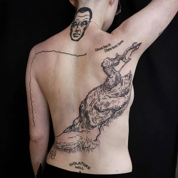 Dotwork tattoo by Maxime Plescia-Buchi in Zürich