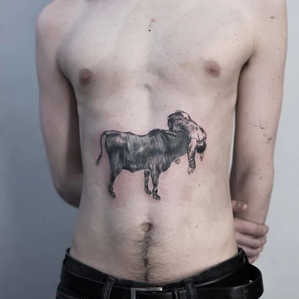 Dotwork tattoo by Maxime Plescia-Buchi in Zürich