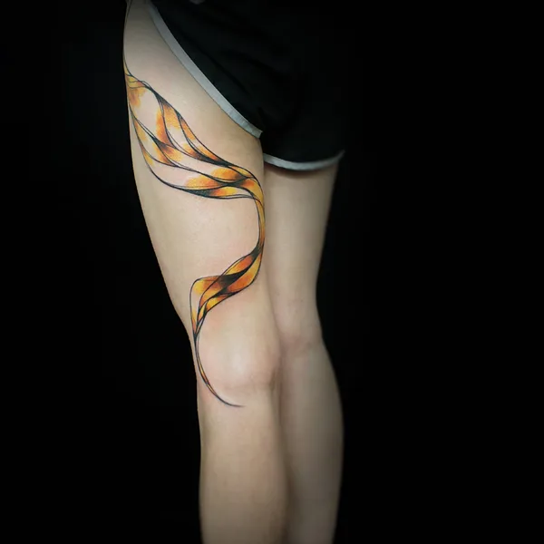 Abstract tattoo by Sanne Vaghi in Berlin