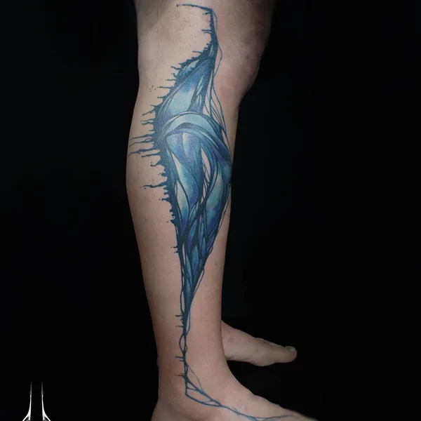 Abstract tattoo by Sanne Vaghi in Berlin