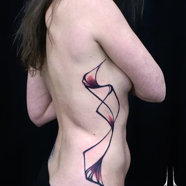 Abstract tattoo by Sanne Vaghi in Berlin