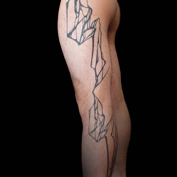 Abstract tattoo by Sanne Vaghi in Berlin