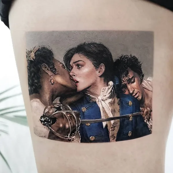 Minimalism tattoo by Tattooist Ziho
