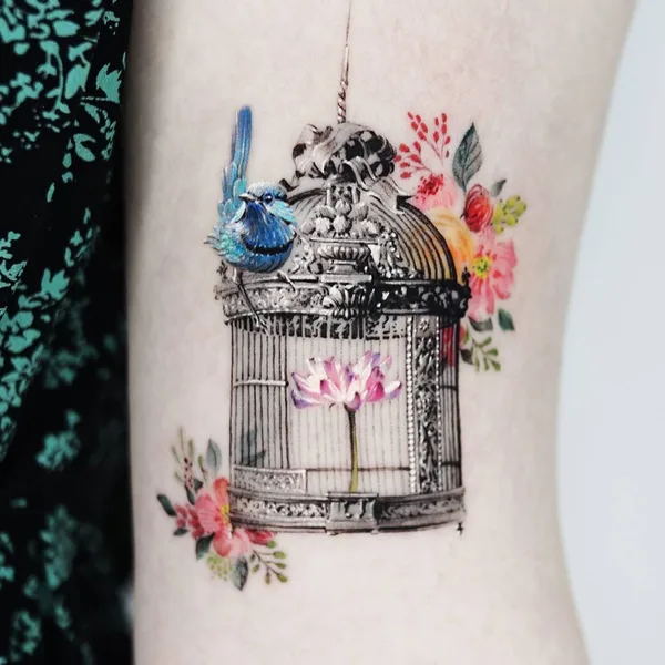 Minimalism tattoo by Tattooist Ziho