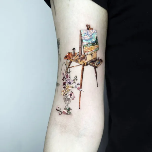Minimalism tattoo by Tattooist Ziho