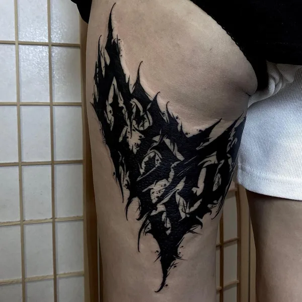 Lettering tattoo by ink_ddd