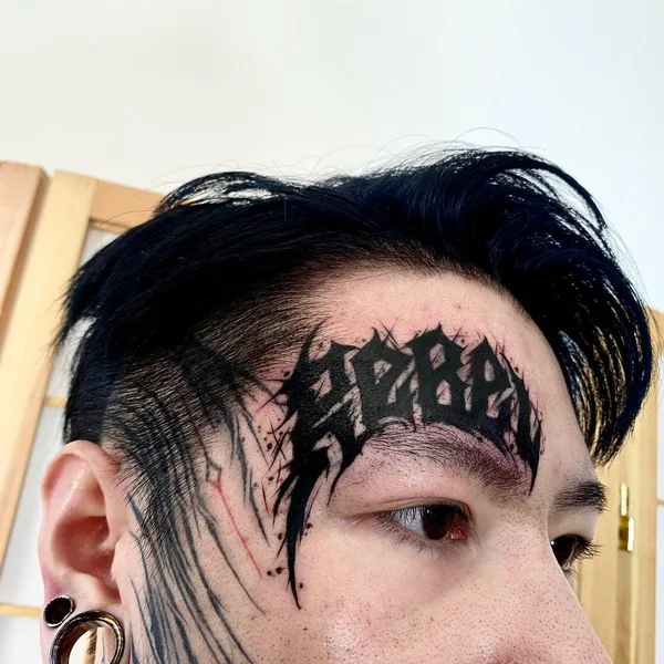 Lettering tattoo by ink_ddd