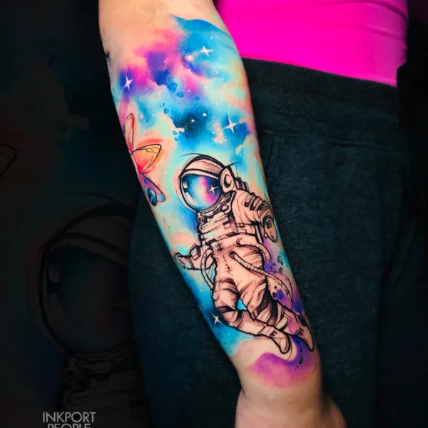 Abstract tattoo by John D’Addario INKPORT PEOPLE in Miami