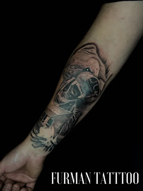 black and grey realism tatuaje en forearm #73245 | Tatuador Иван Фурман