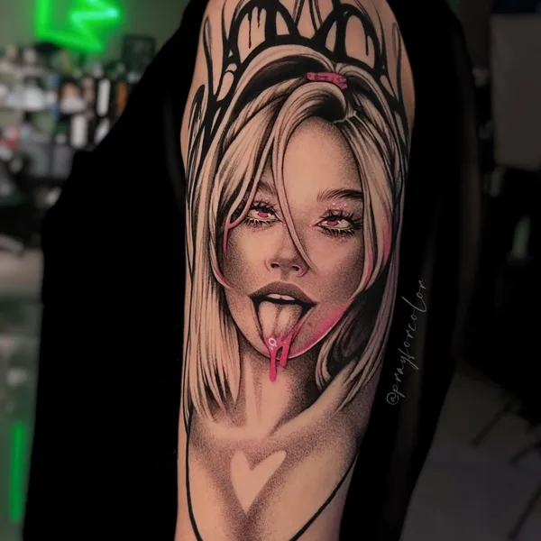 Нео традиционная tattoo by Lina Limbo in Москва