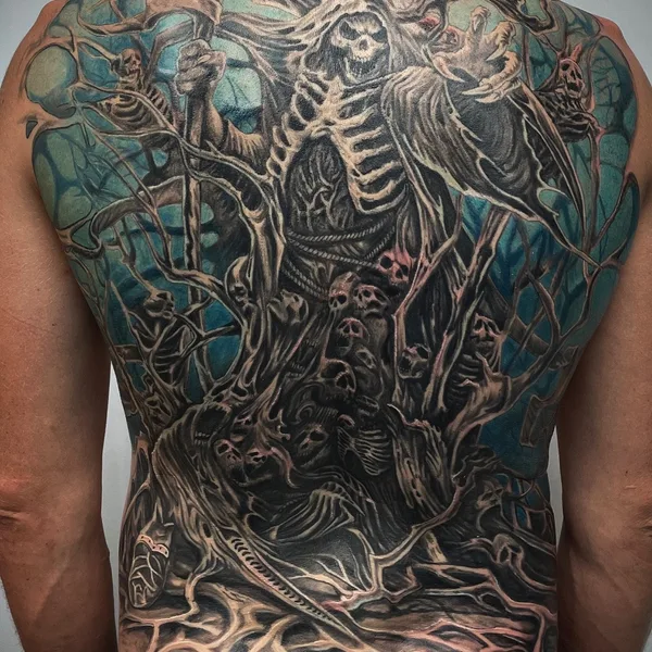 Trash Polka tattoo by Олег Иферов in Moscow