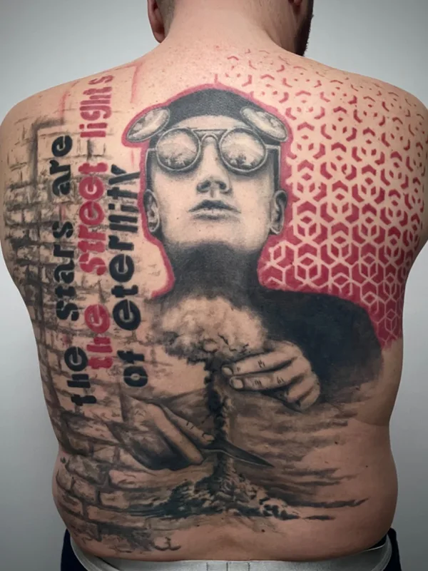 color realism Tatuagem em full back #74275 | Tatuador Олег Иферов