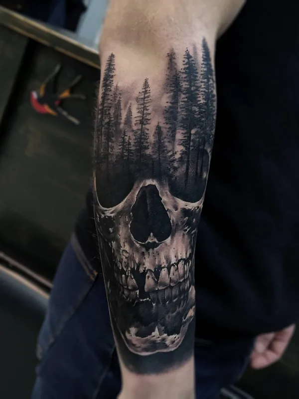 black and grey black and grey tattoo on forearm #33632 | Tattoo Artist Роман Трофимов