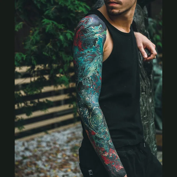 Abstract tattoo by Алина Лоткова in Moscow