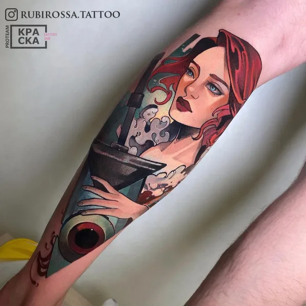 Neo Traditional tattoo by Анна Кот in Saint Petersburg