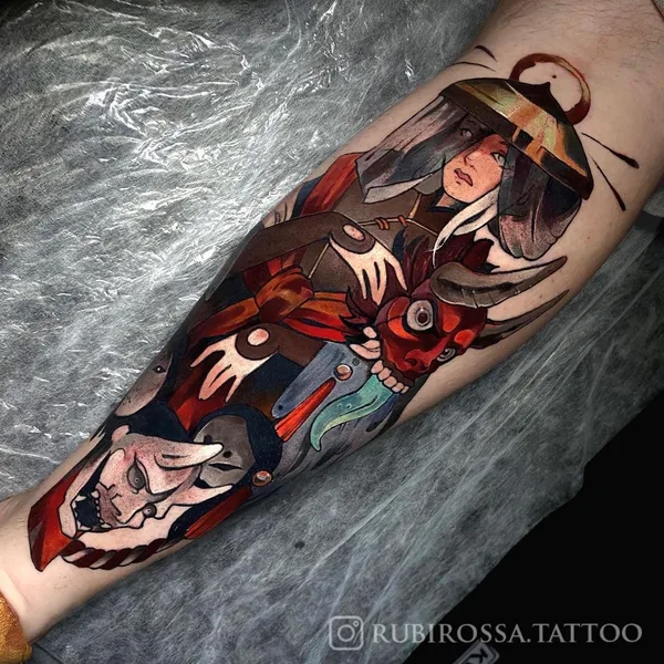 Neo Traditional tattoo by Анна Кот in Saint Petersburg