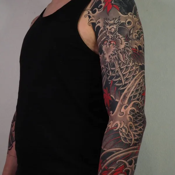 Oriental tattoo by Денис Фетисов in Saint Petersburg