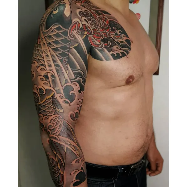 Oriental tattoo by Денис Фетисов in Saint Petersburg