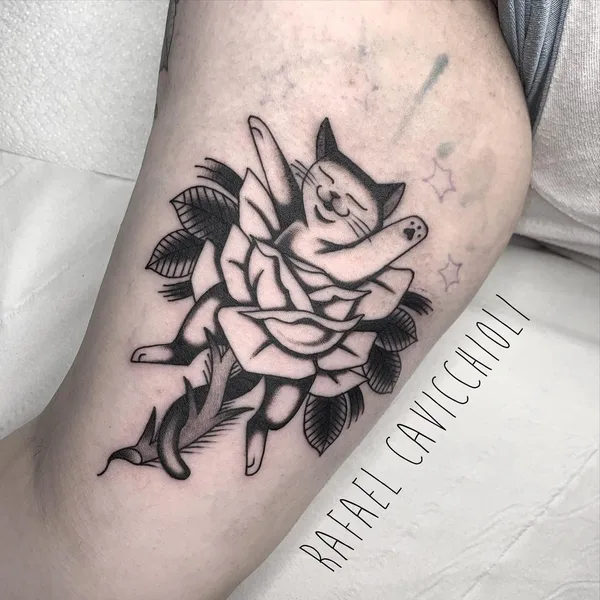 Traditional tattoo by Rafael Cavicchioli in Cardiff