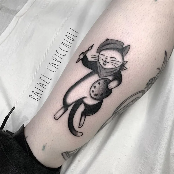 Traditional tattoo by Rafael Cavicchioli in Cardiff
