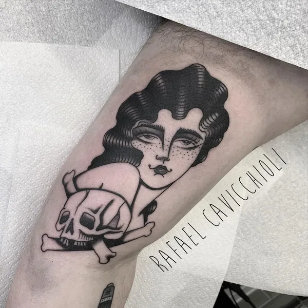Traditional tattoo by Rafael Cavicchioli in Cardiff