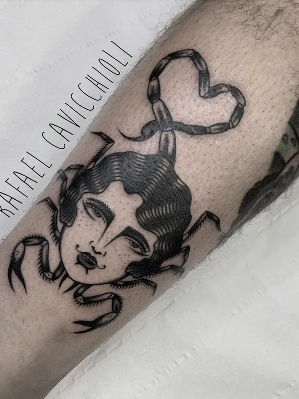 black blackwork 타투 부위 calf #43918 | 타투이스트 Rafael Cavicchioli